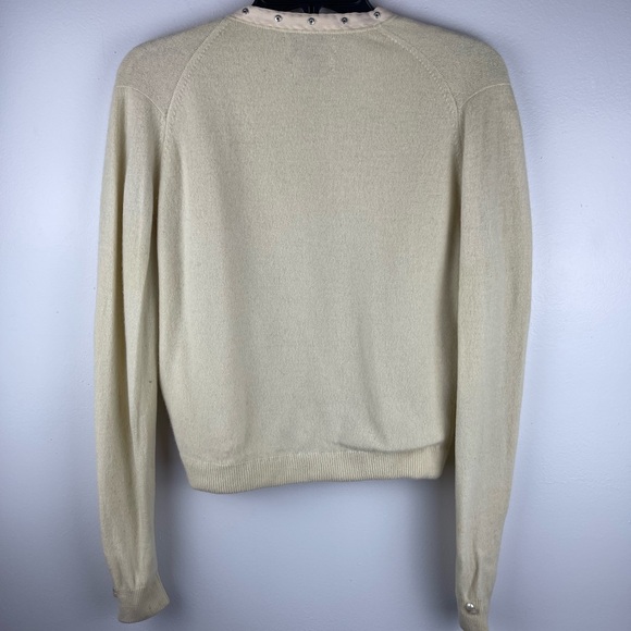 Vintage Hadley Cashmere Sweater with detachable Mink Collar Size small - Picture 4 of 16